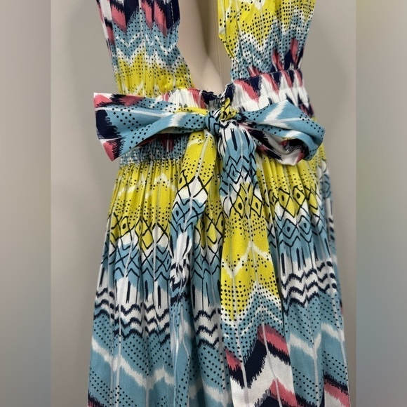 Gorgeous America and Beyond Chevron Pattern Beach Bathing Suit Coverup Dress - Picture 8 of 14